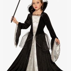 Forum Novelties Black Gray Dark Queen Costume Dress SZ Large